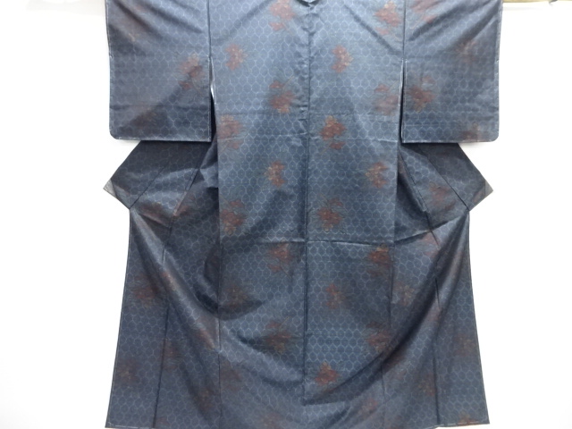 Japanese Kimono / Tsumugi Omeshi Silk